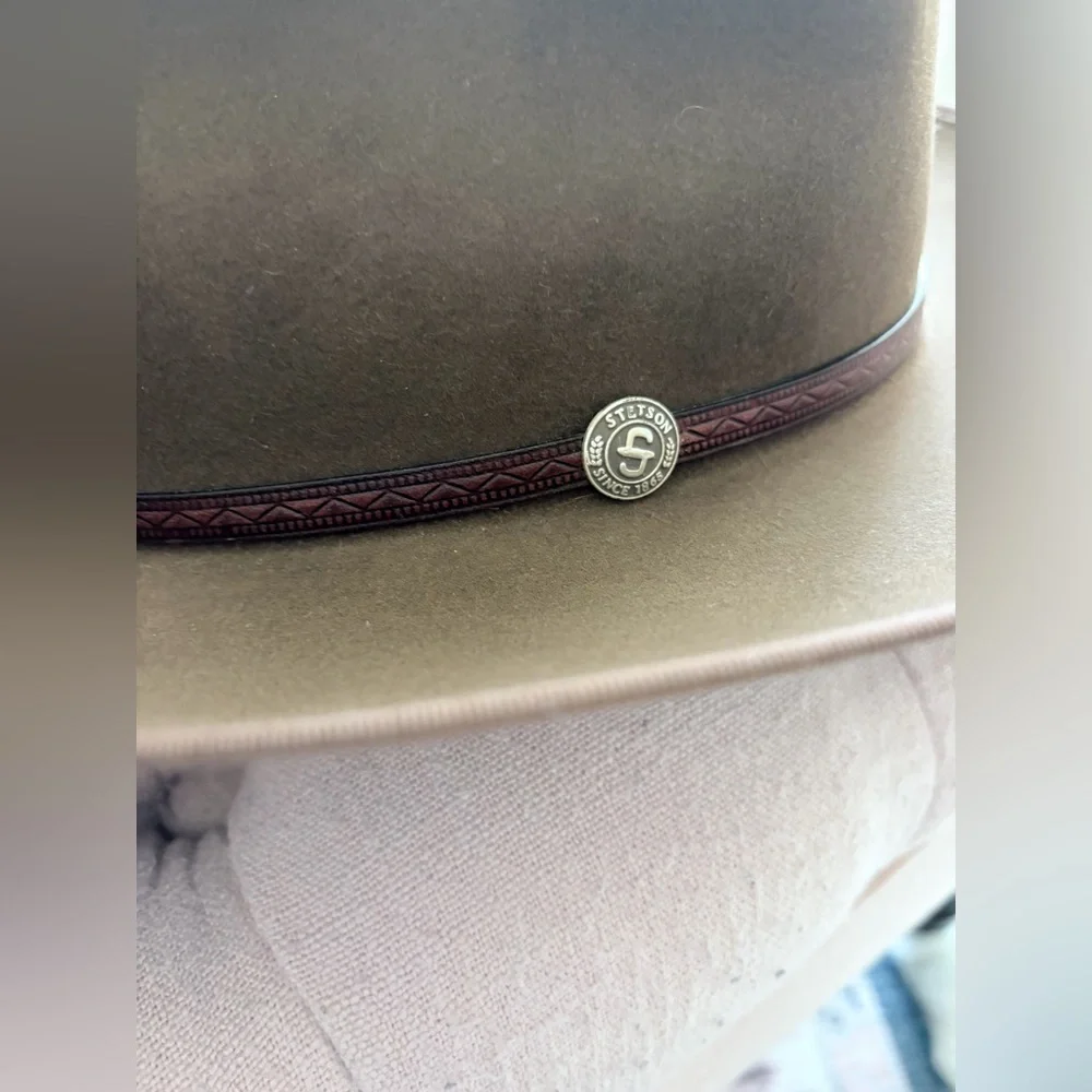 Stetson Roadster Walnut Brown Wool Felt Ranch Hat- Sz 7 3/8 - New With Tags! - Picture 9 of 9